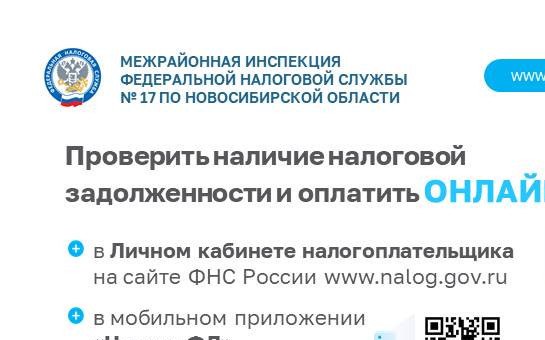 Проверить наличие налоговой задолженность и оплатить